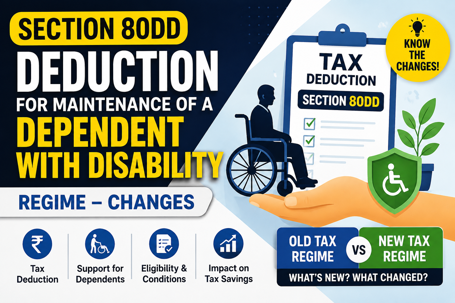 Section 80DD Deduction For Maintenance Of A Dependent With Disability: Regime- Changes